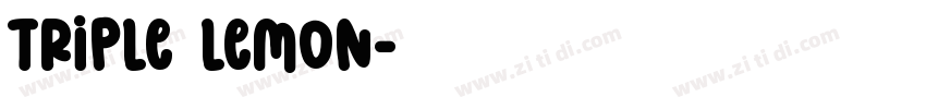 TRIPLE LEMON字体转换